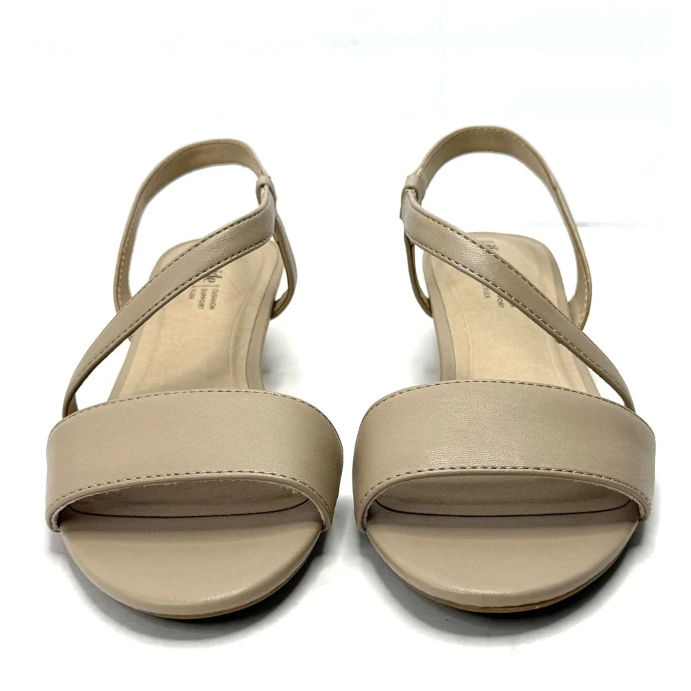 LifeStride Yasmine Strappy Wedge Sandals Heirloom Faux Leather Size 7.5M NWT/BOX